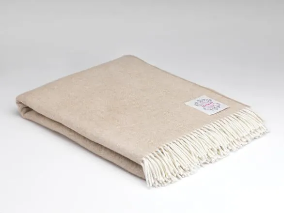 Basswood Herringbone Supersoft Throw