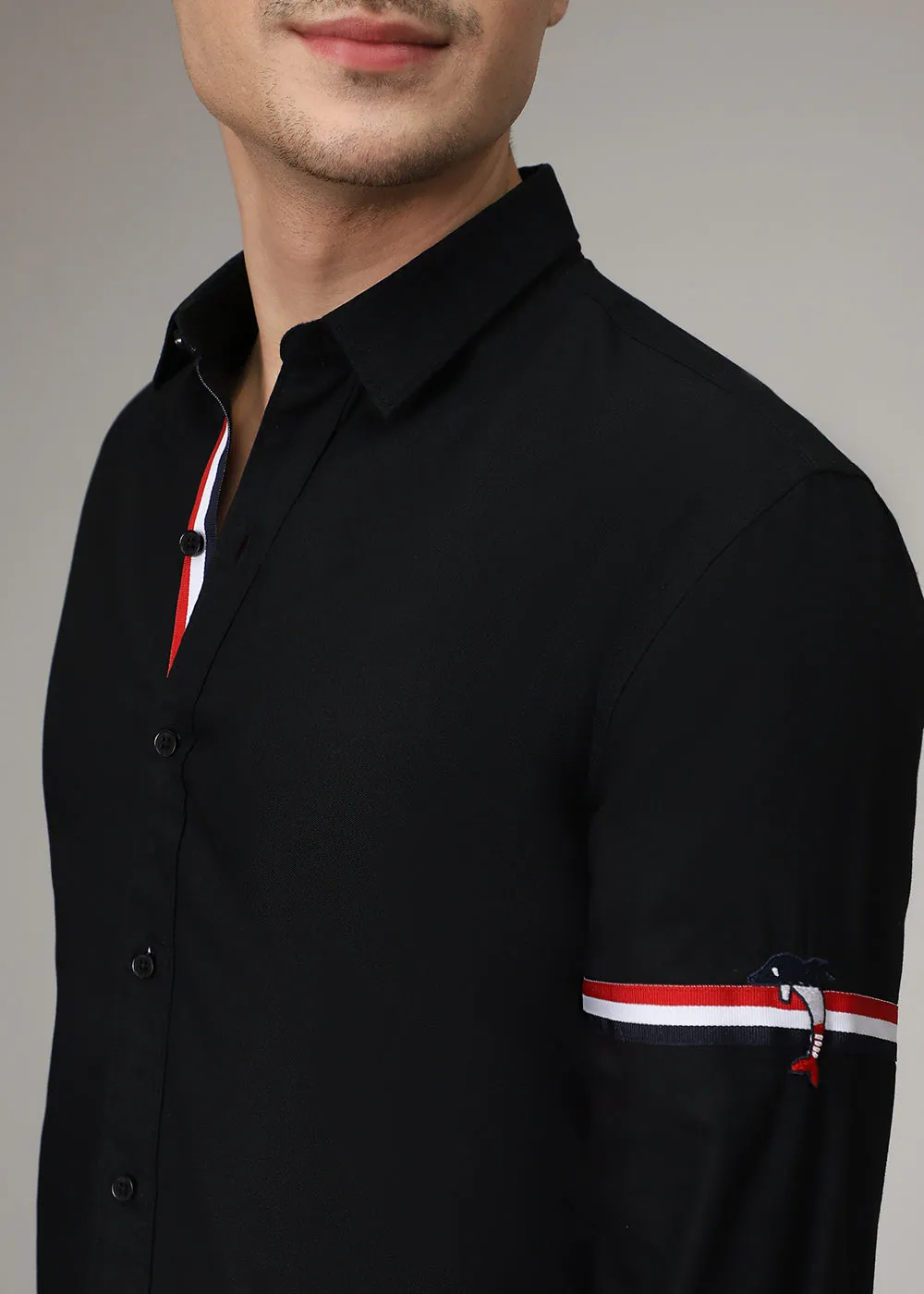 Black Dolphin Oxford Shirt