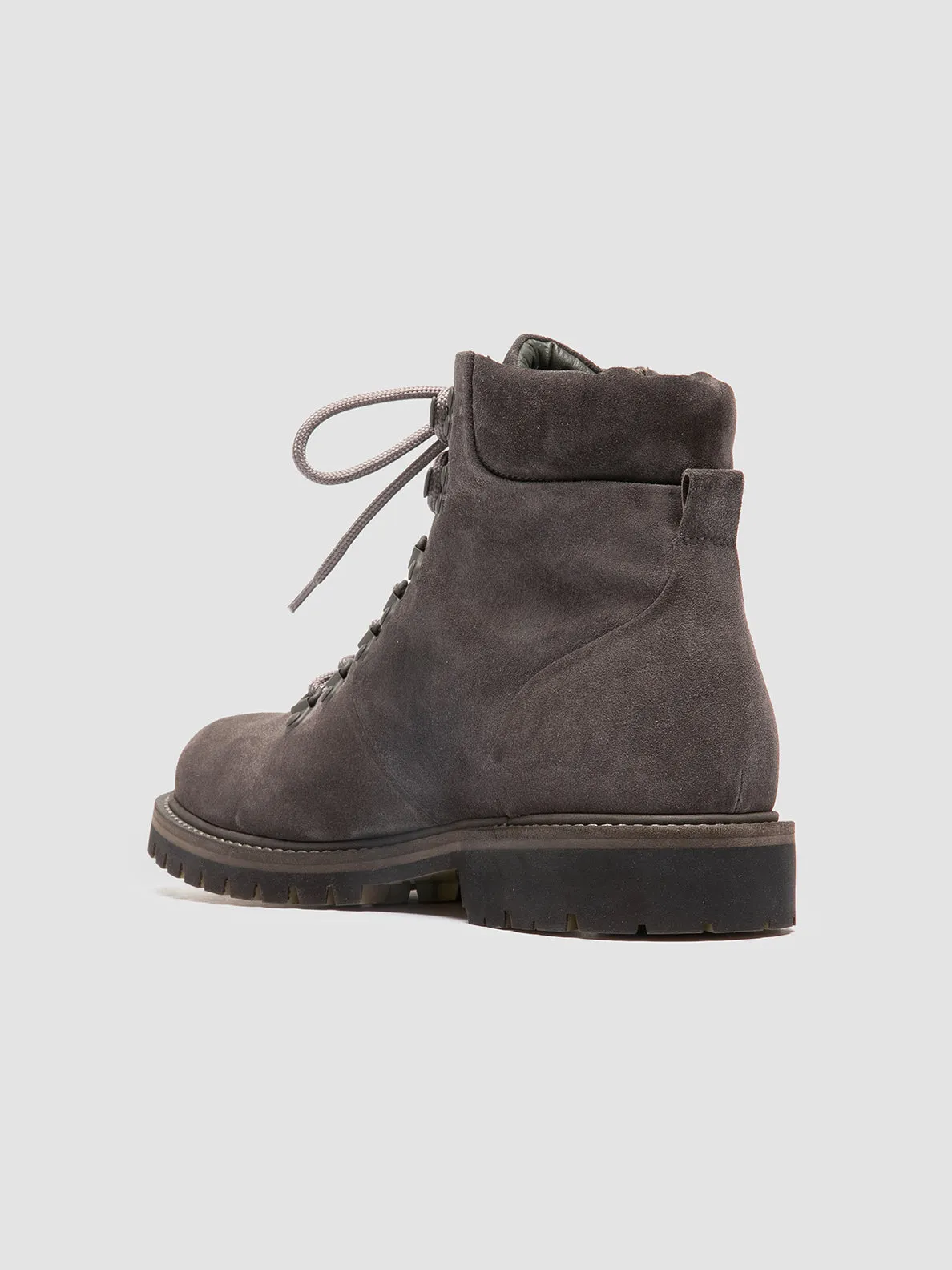 BOSS 006 - Grey Suede Lace Up Boots