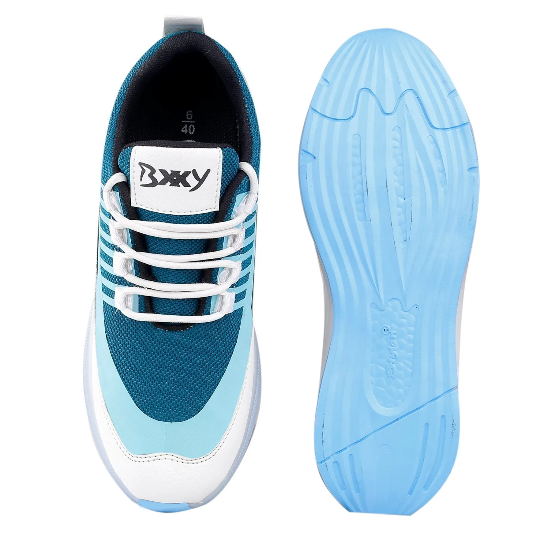 Bxxy's Multi Color Sports Shoes For Men On Transparent Sole