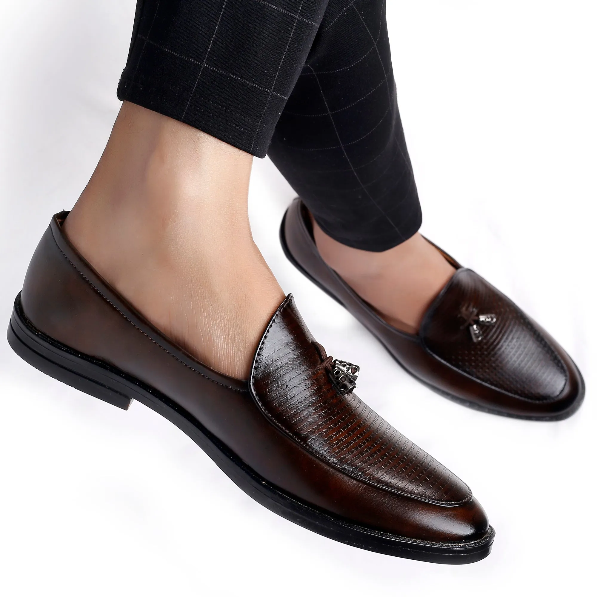 Bxxy's Party Wear Premium Range Tassel Formal Slip-ons for Men