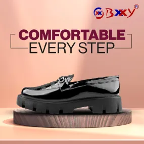 Bxxy's Premium Patent Vegan Buckle Slip-ons for Men