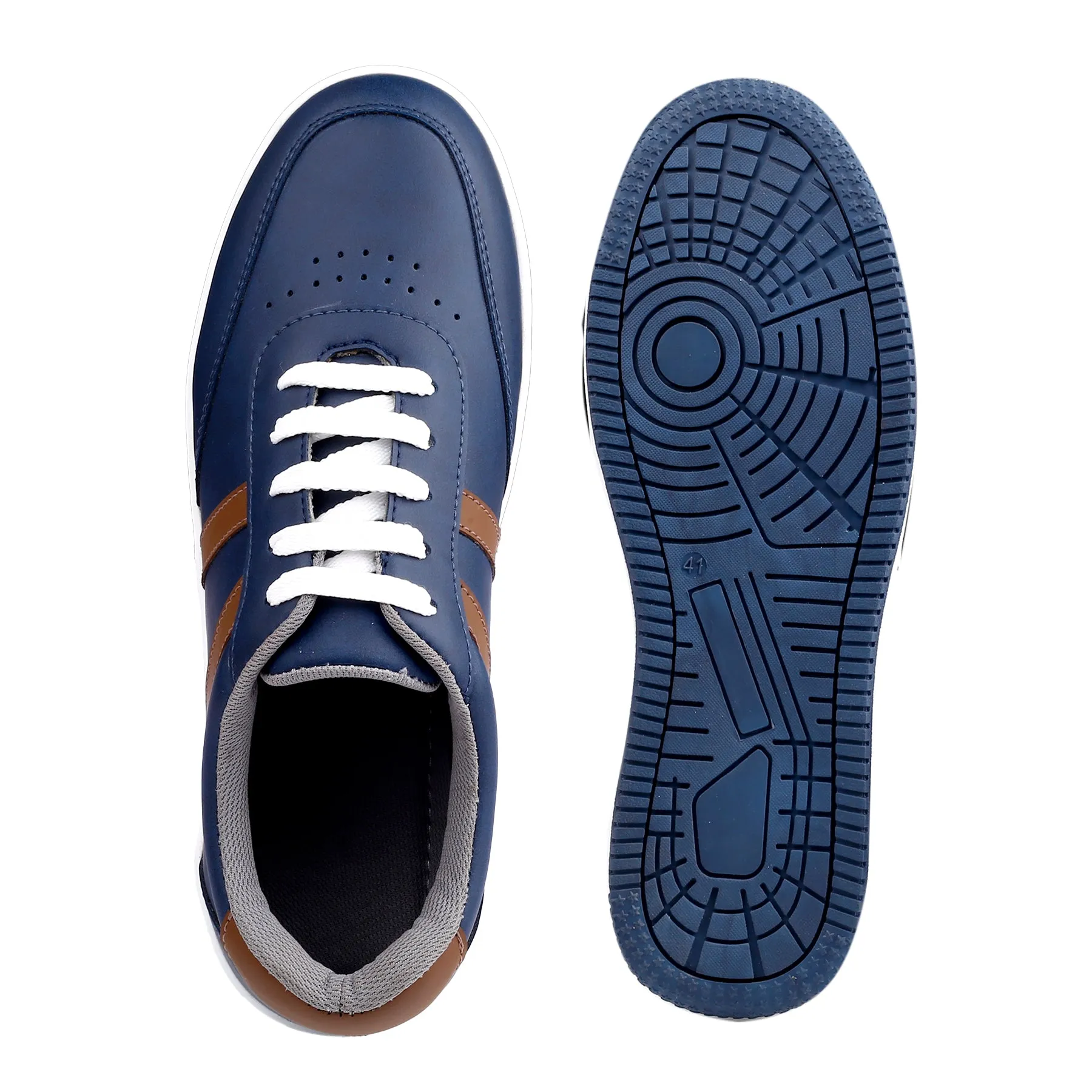 Bxxy's Ultra Comfortable Striped Lace-up Shoes for Men