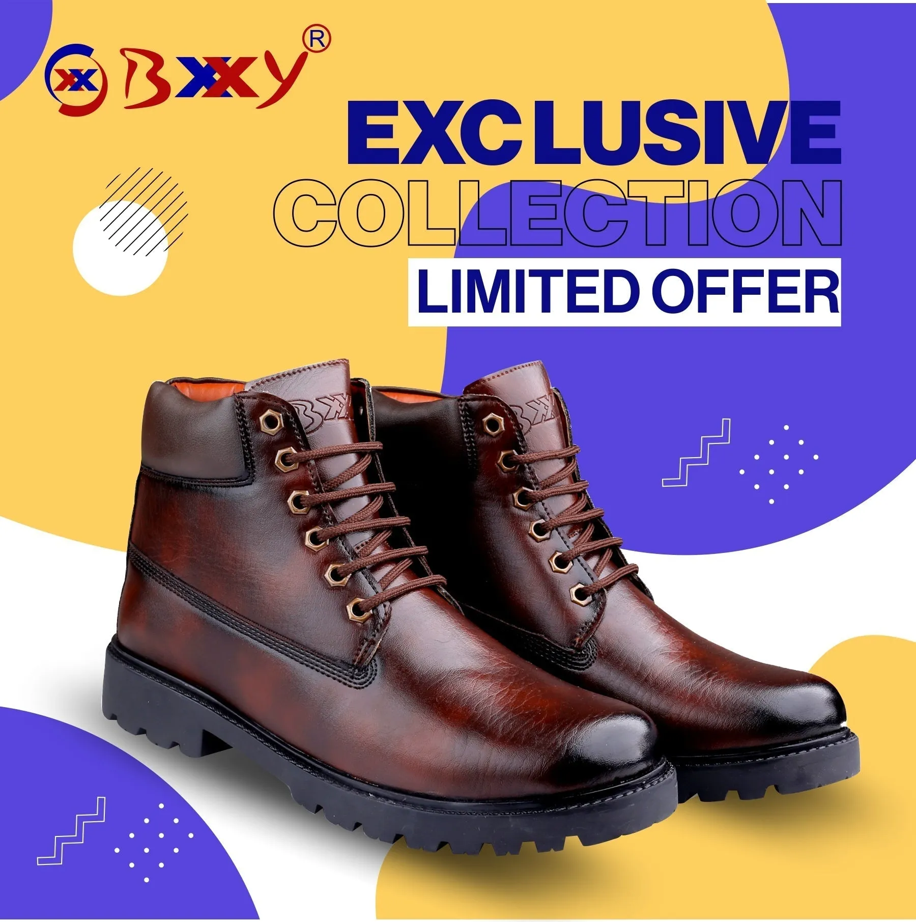 Bxxy's Vegan Leather Ankle Boots for Men