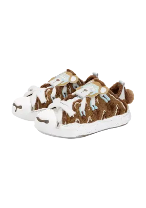 Canvas Cream Shoes - Teddy Bear