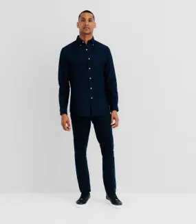 Chemise avec col boutonné marine