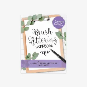 COLOURING BOOK // BRUSH LETTERING WORKBOOK