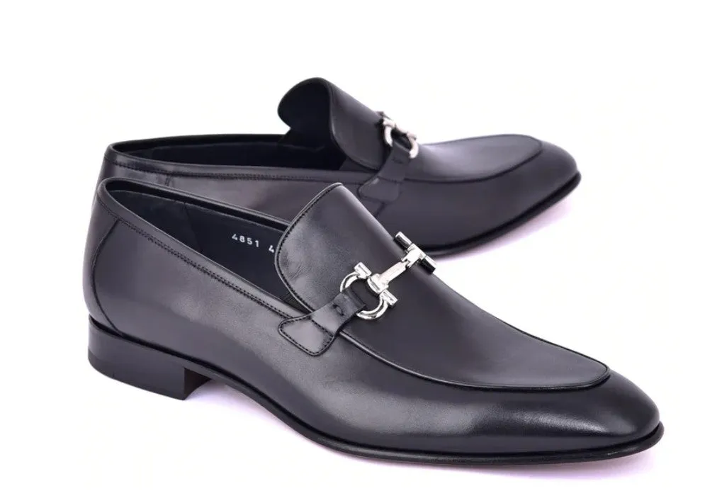 Corrente Calfskin Slip-On Loafer Black