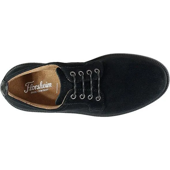 Florsheim Kids Boy's Sapacush Plain Toe Ox Black Suede (Sizes 1-3)