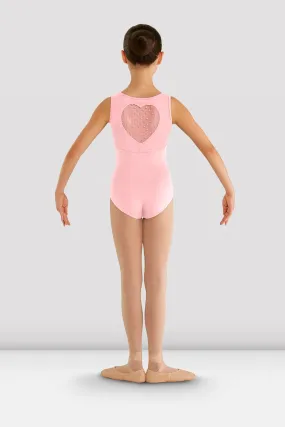 Girls Miame Heart Mesh Leotard