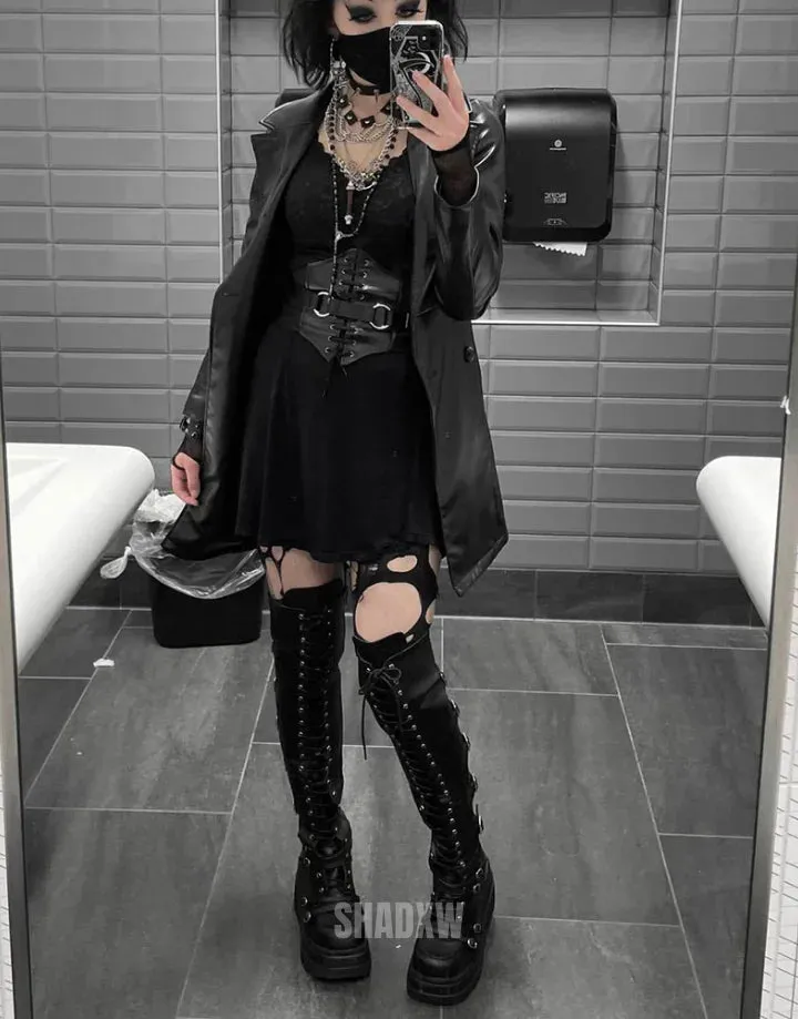 Goth Knee High Platform Boots