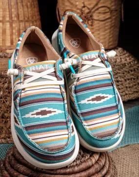 Ladies Hilo Turquoise Serape Shoe 10044590