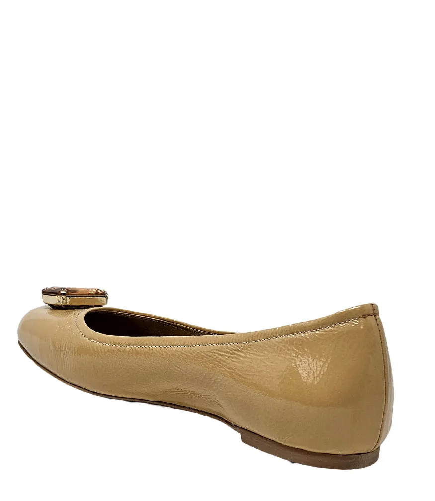 Marion Beige Jeweled Ballet