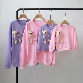 Matching Family Outfit - Mum, Dad & Baby Teddy Bear Sweatshirt