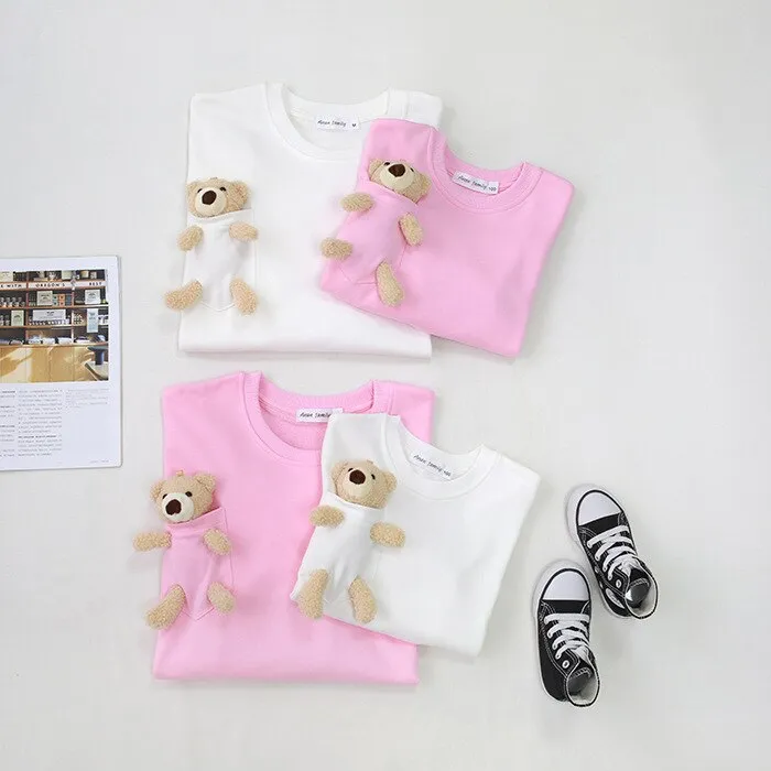 Matching Family Outfit - Mum, Dad & Baby Teddy Bear Sweatshirt