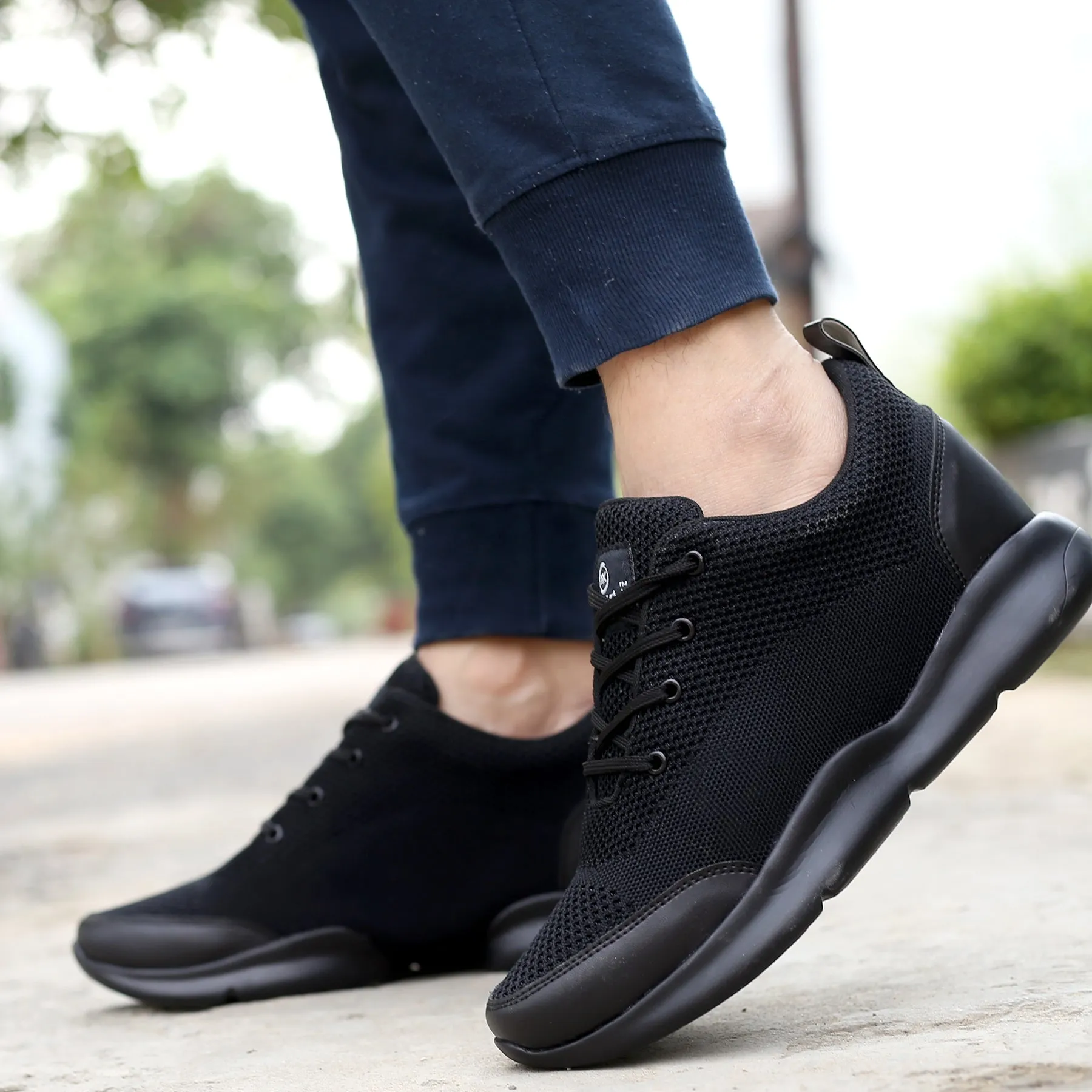 Men's 3 Inch Hidden Height Increasing Stylish Casual Sports Lace-Up Shoes