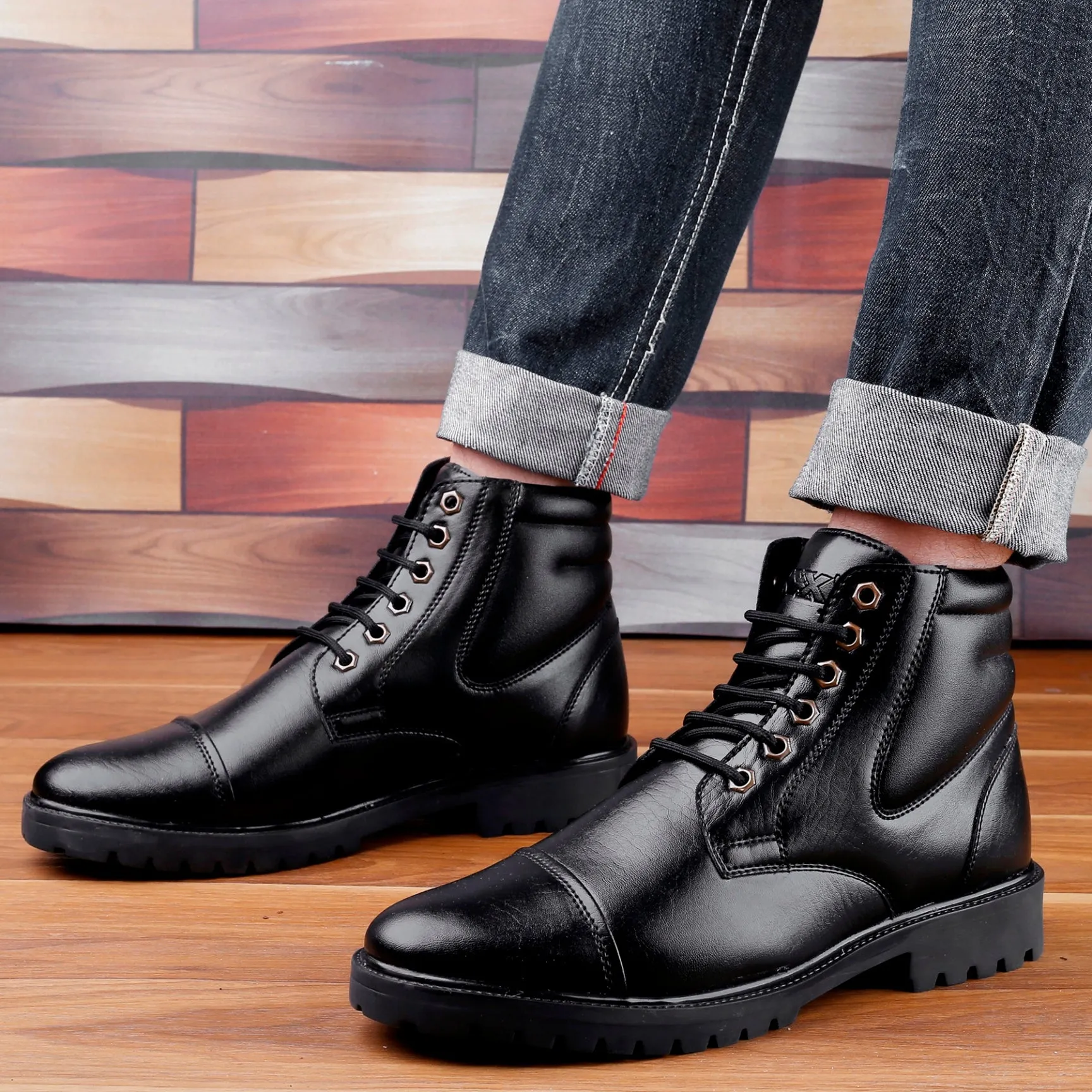 Men's Ankle Lace-up Boots for All Seasons