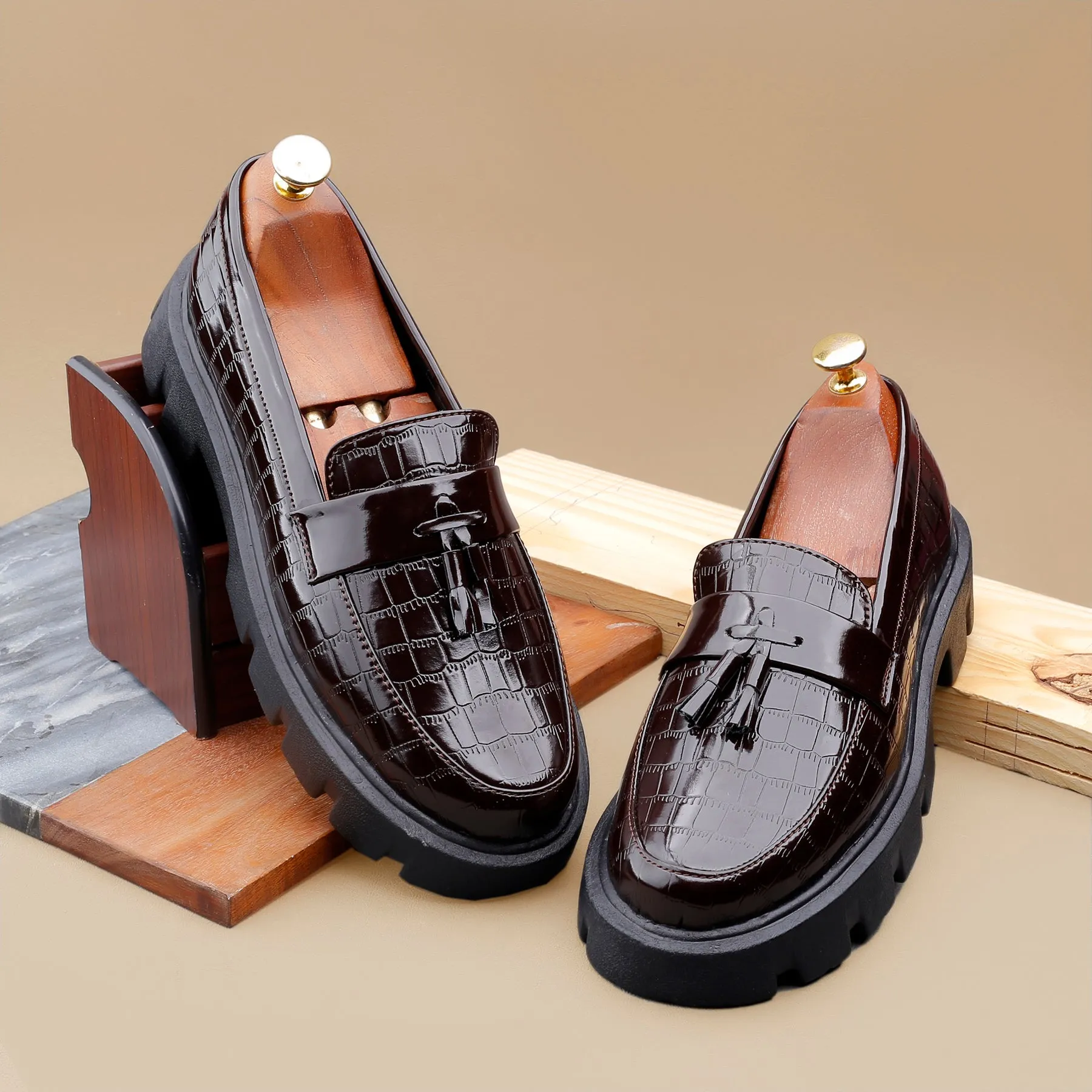 Men's High-end Fashion Tassel Slip-ons