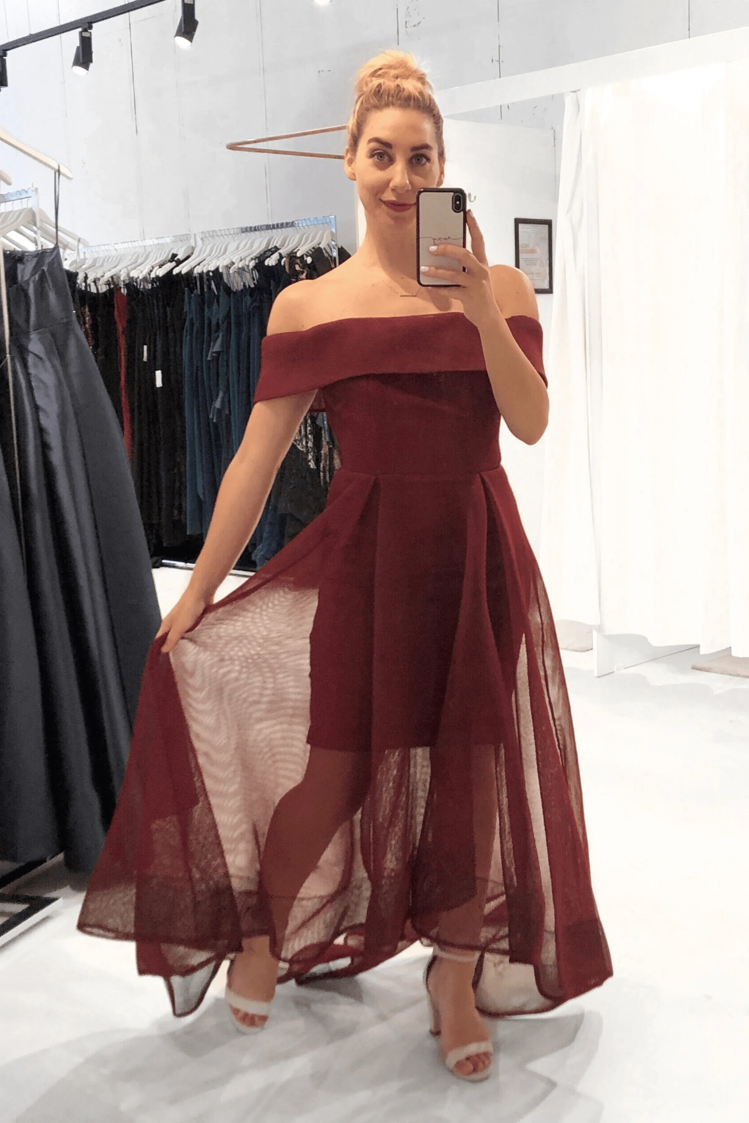 PORTIA AND SCARLETT Ivana Gown (Wine Red) - RRP $499