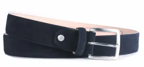 Suede Belt Navy Blue