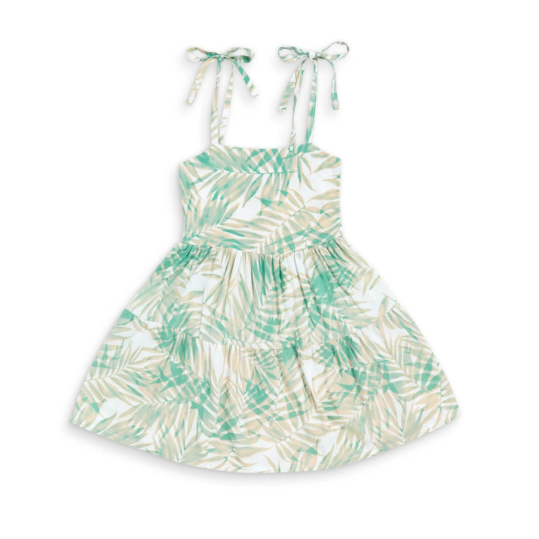 Optimized Title: Breezy Tropics Girls Resort Dress