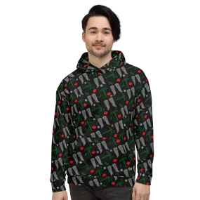 The Walking Dead Icons Holiday All-Over Print Adult Hooded Sweatshirt