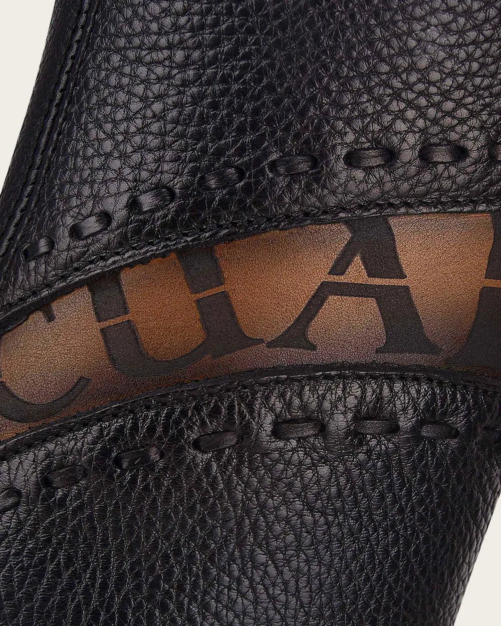 Urban engraved brown boot