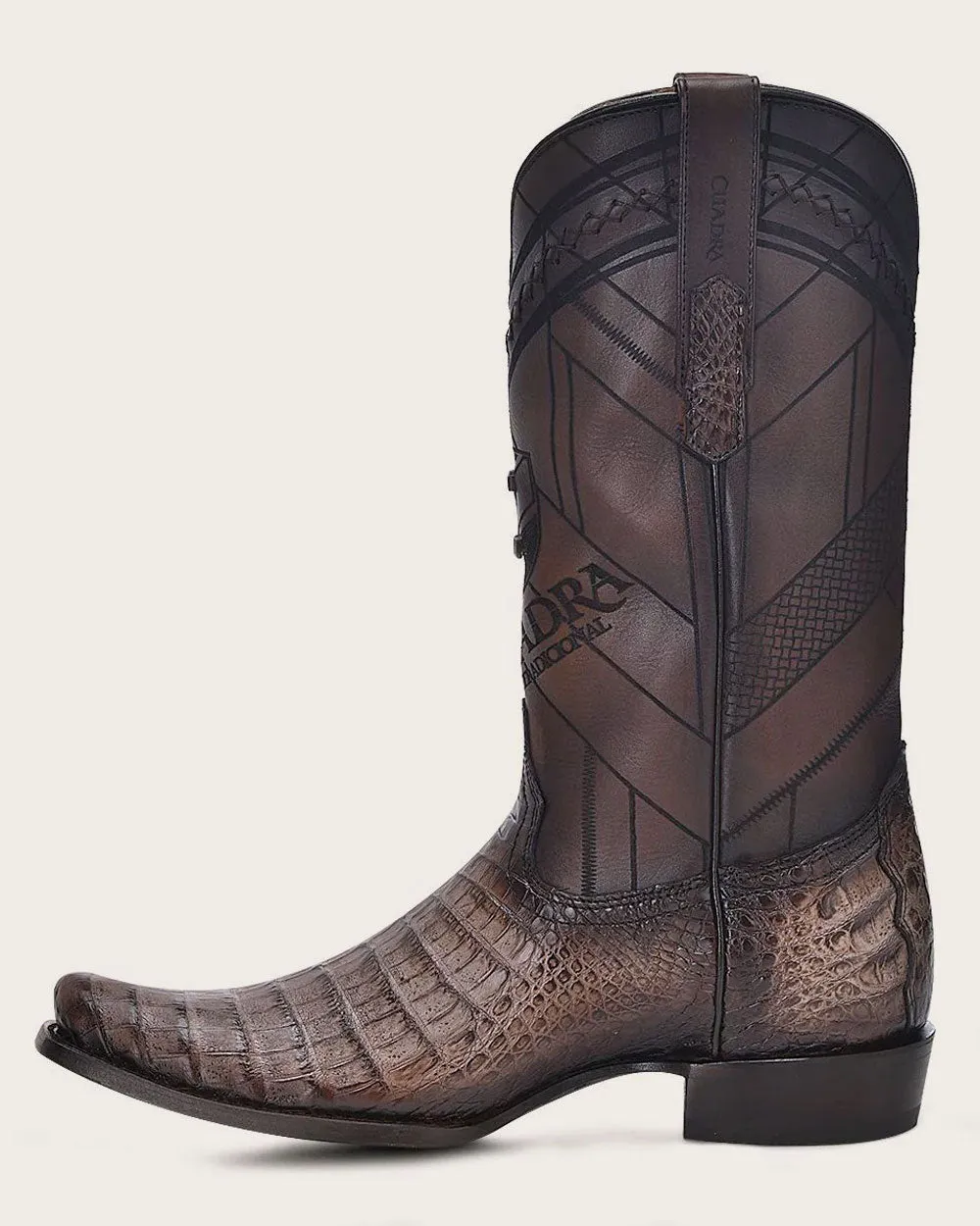 Western brown ultra exotic boot