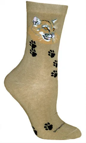 Wheel House Designs Mountain Lion Socks