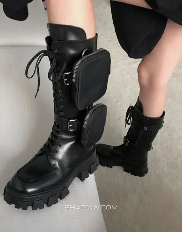 Women Black Tactical Boots